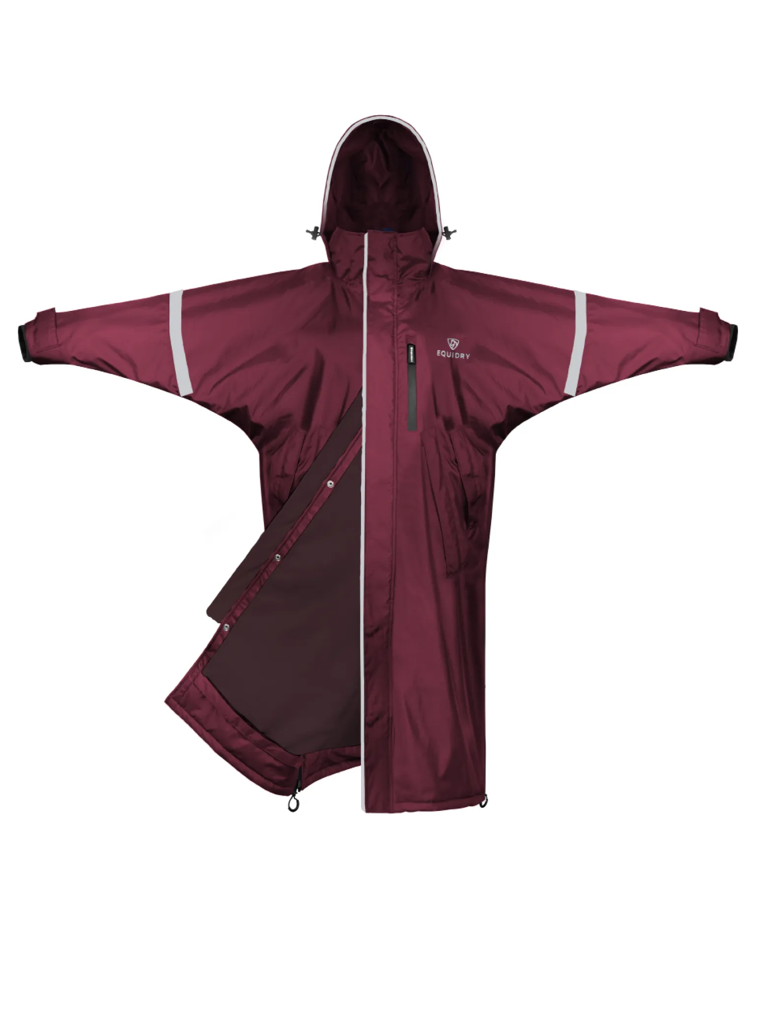 Evolution Women's | Thin Fleece | Stowaway Hood | Reflective | Plum