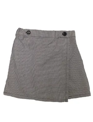 EW Button Front Skort Plaid 03N