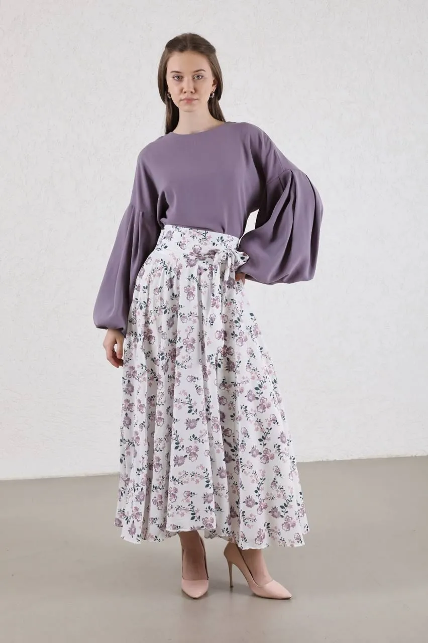 Flowery - Modest - Dress || S23