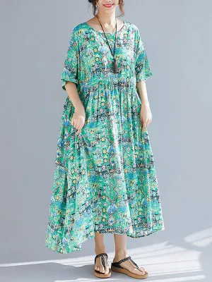 Green Light Smock Dress