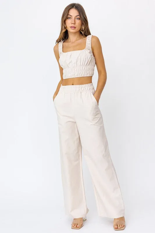 Hailey Beige Set  - Pants