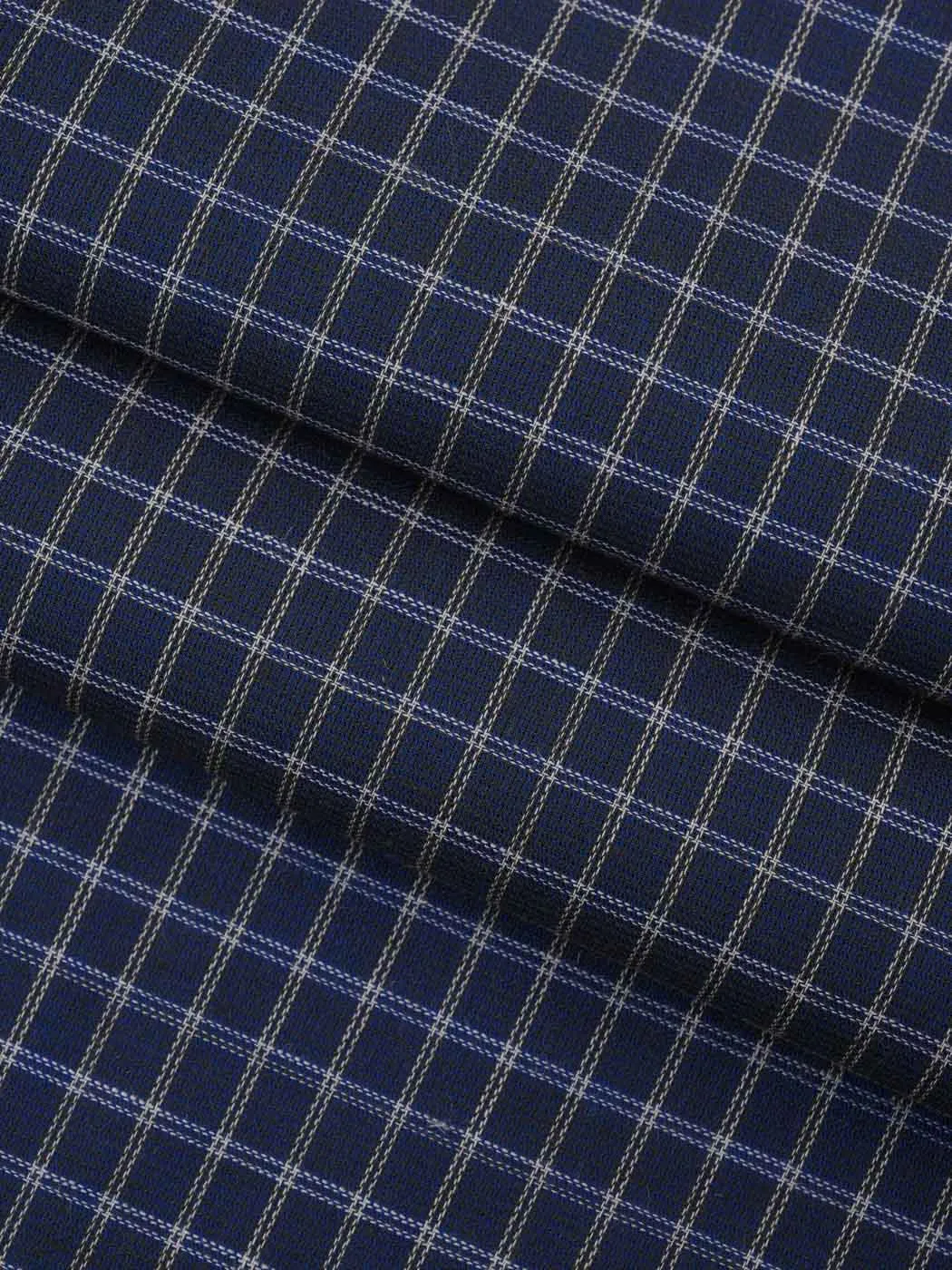 Hemp & Organic Cotton Blend Jacquard Plaid  Fabric (GH5078)