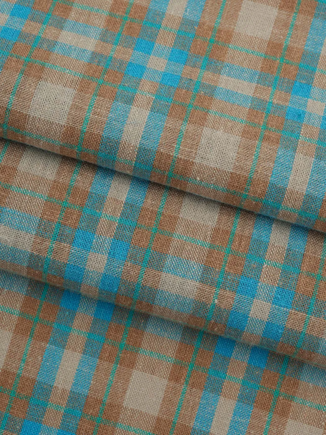 Hemp & Tencel Light Weight Plaid Fabric (HL312Y-H01)