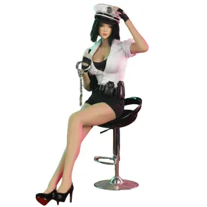 HiPlay JIAOUDOLL 12-Inches Female Policewoman Uniform Suit Western Style White Color