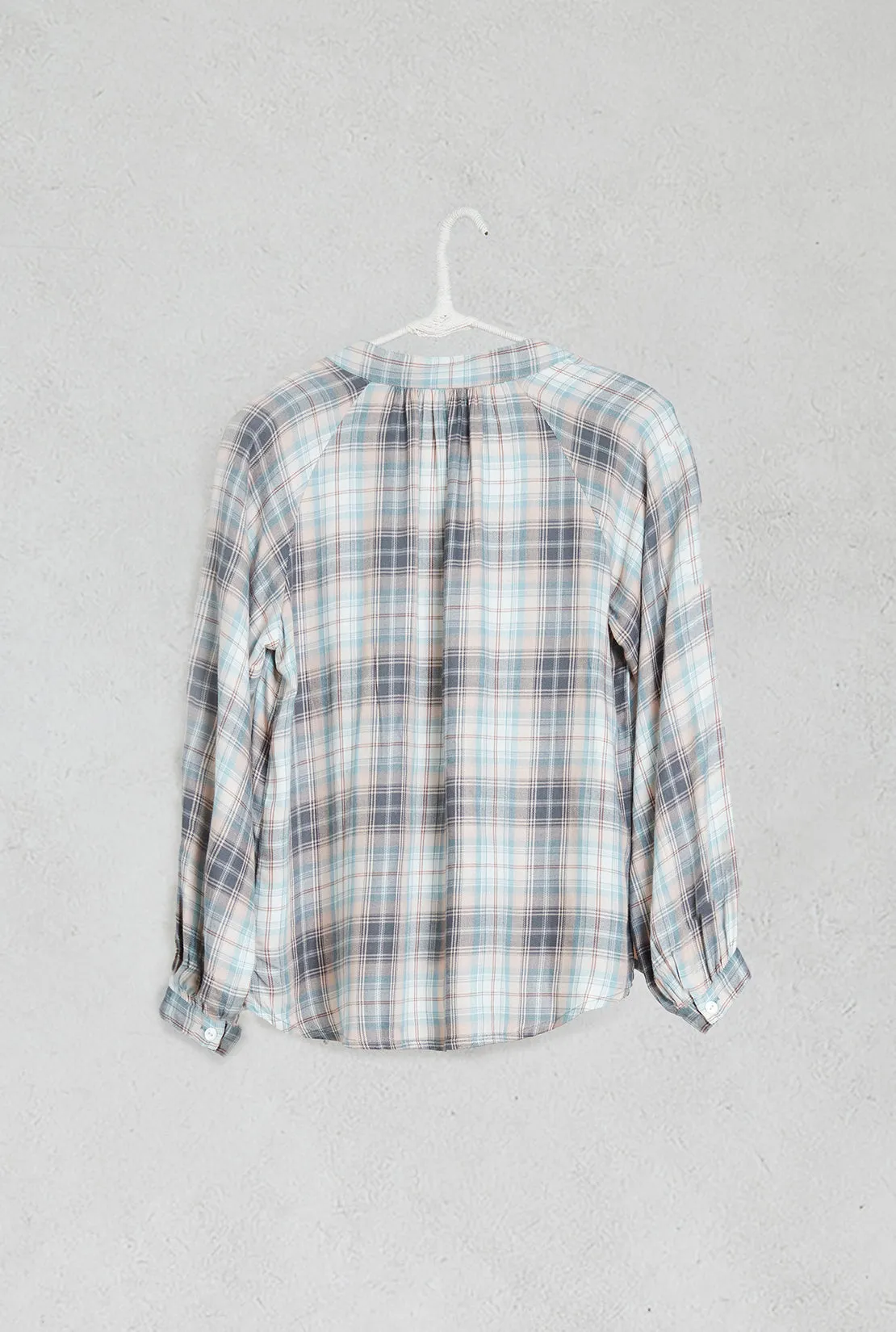 Holly Plaid V-Neck Blouse