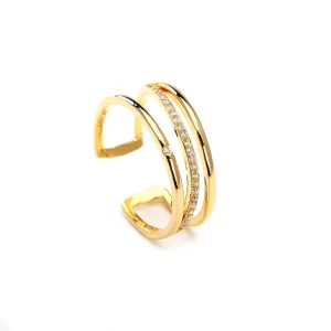 Intersection Gold Plated Ring