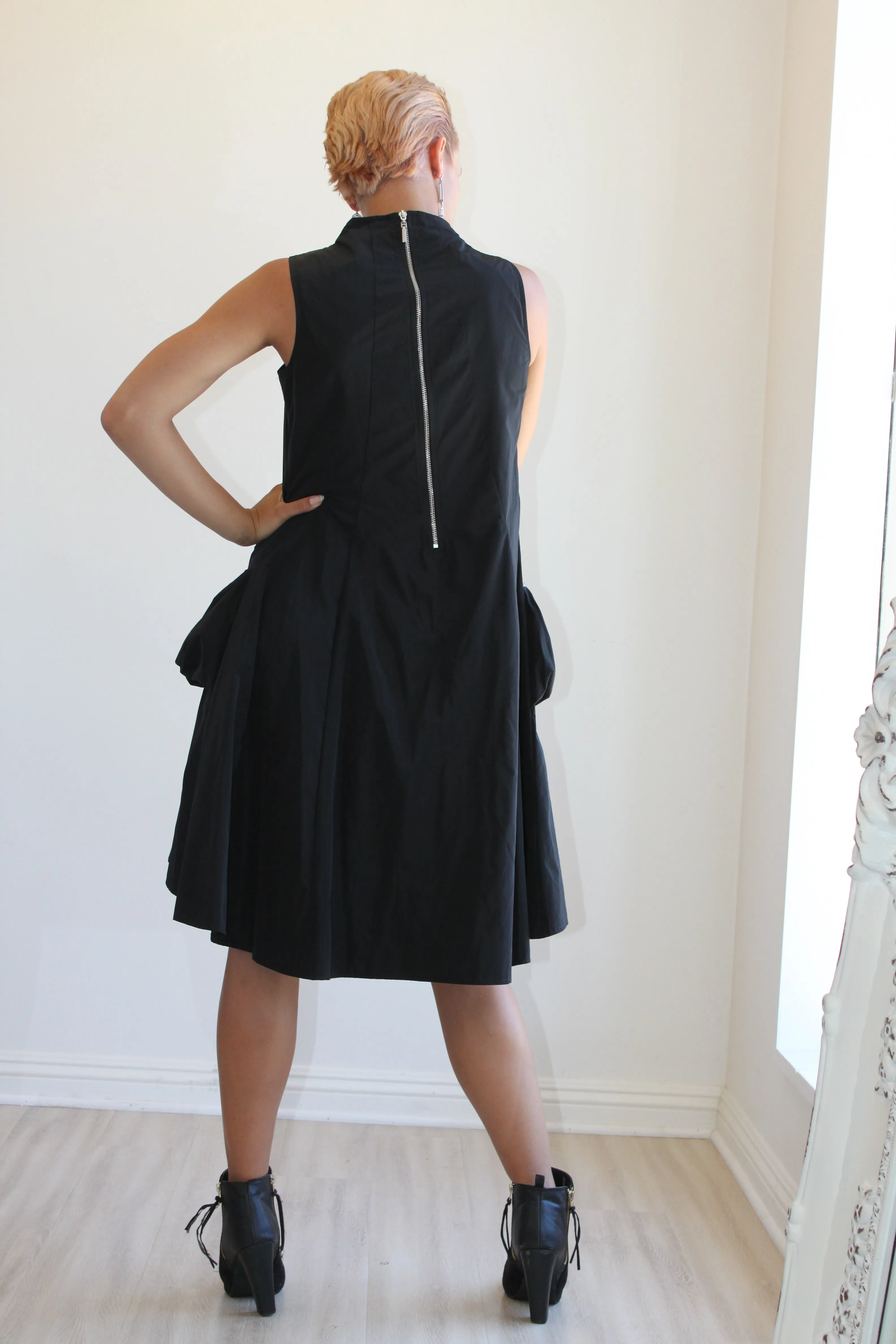 Joseph Ribkoff Taffeta Sleeveless With Big Pockets Dress