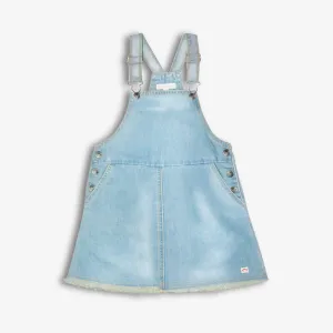 Josie Overall Dress | Light Blue Denim