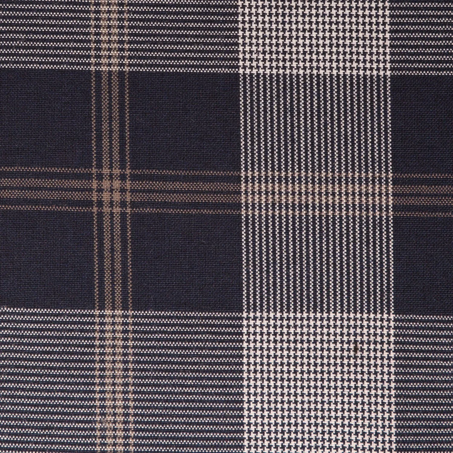 Kilnsey Navy Tharthan Tartan Check 65% Poly 35% Visc