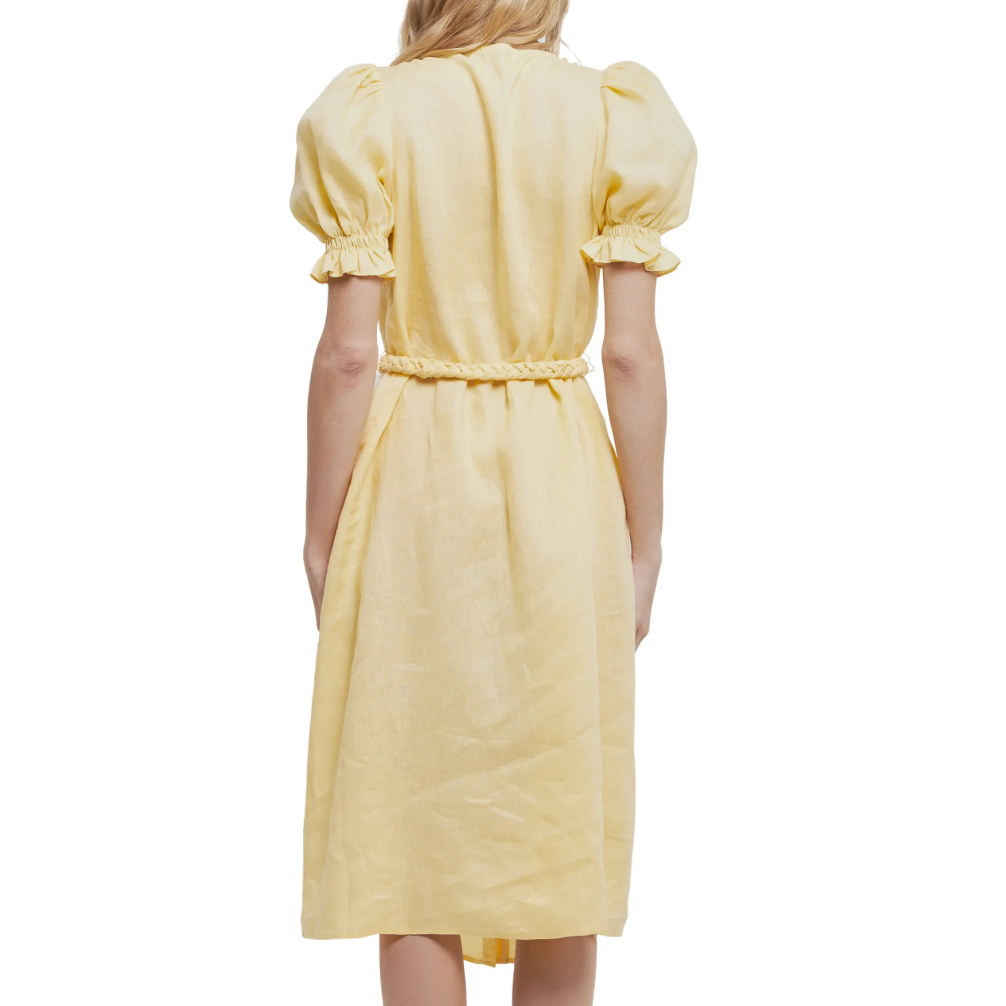 Linen Dress with Tie