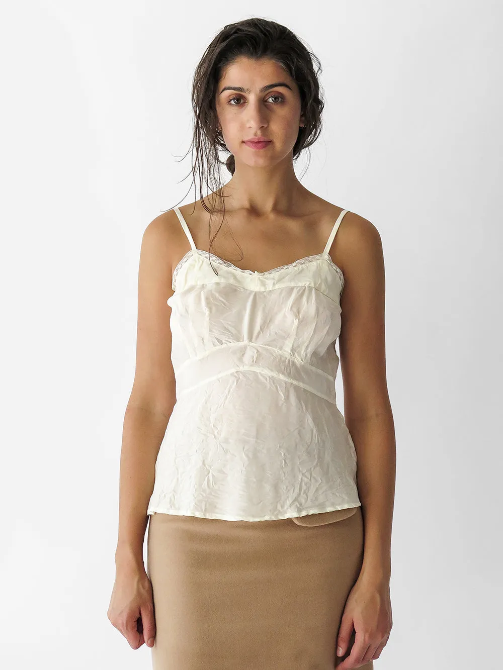 Lolita Silk Camisole in Ivory