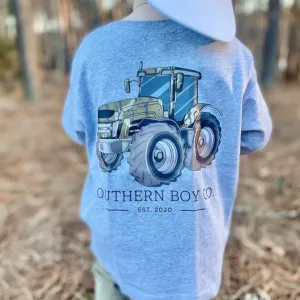 (LONG) SBC Camouflage Tractor Long Sleeve Kids Tee