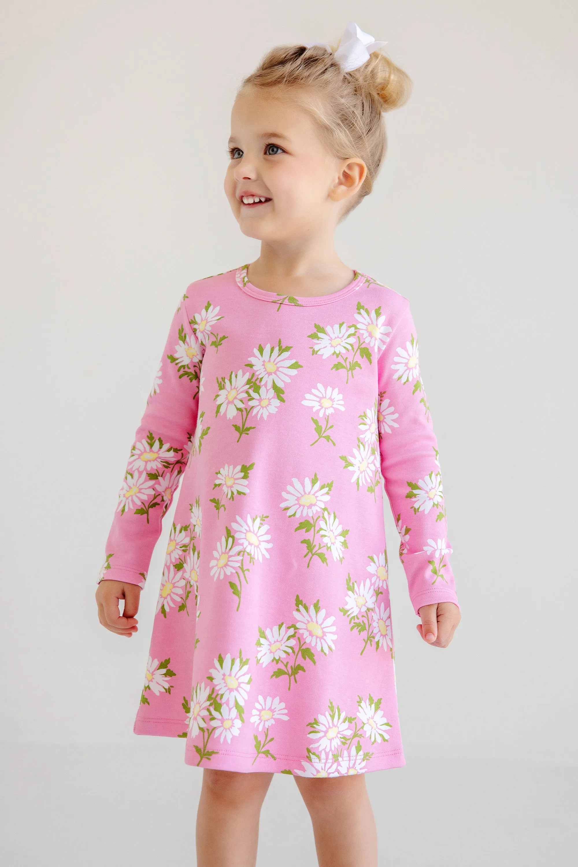 Long Sleeve Polly Play Dress - Darien Daisy