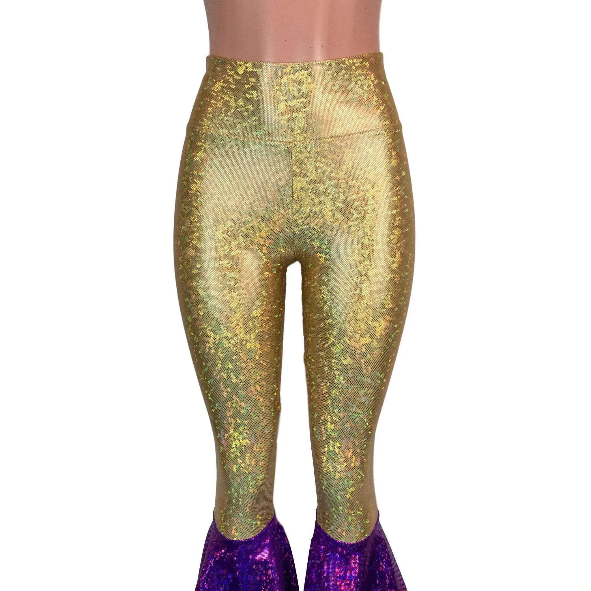 Mardi Gras Bell Bottoms -  Tiered Flare Pants - Choose your Rise