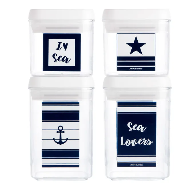 Marine Business Sea Lovers Set 4 Kitchen Canisters