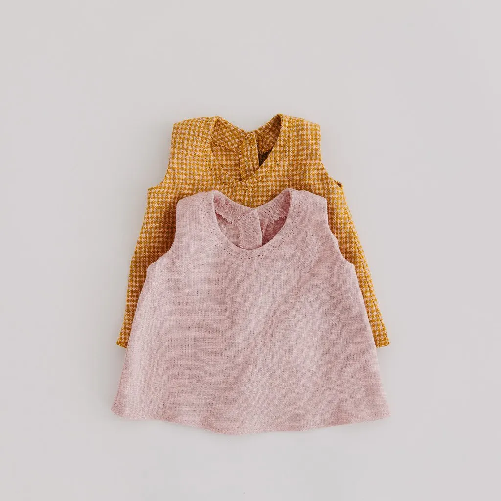 Mauve Linen Dolls Shift Dress