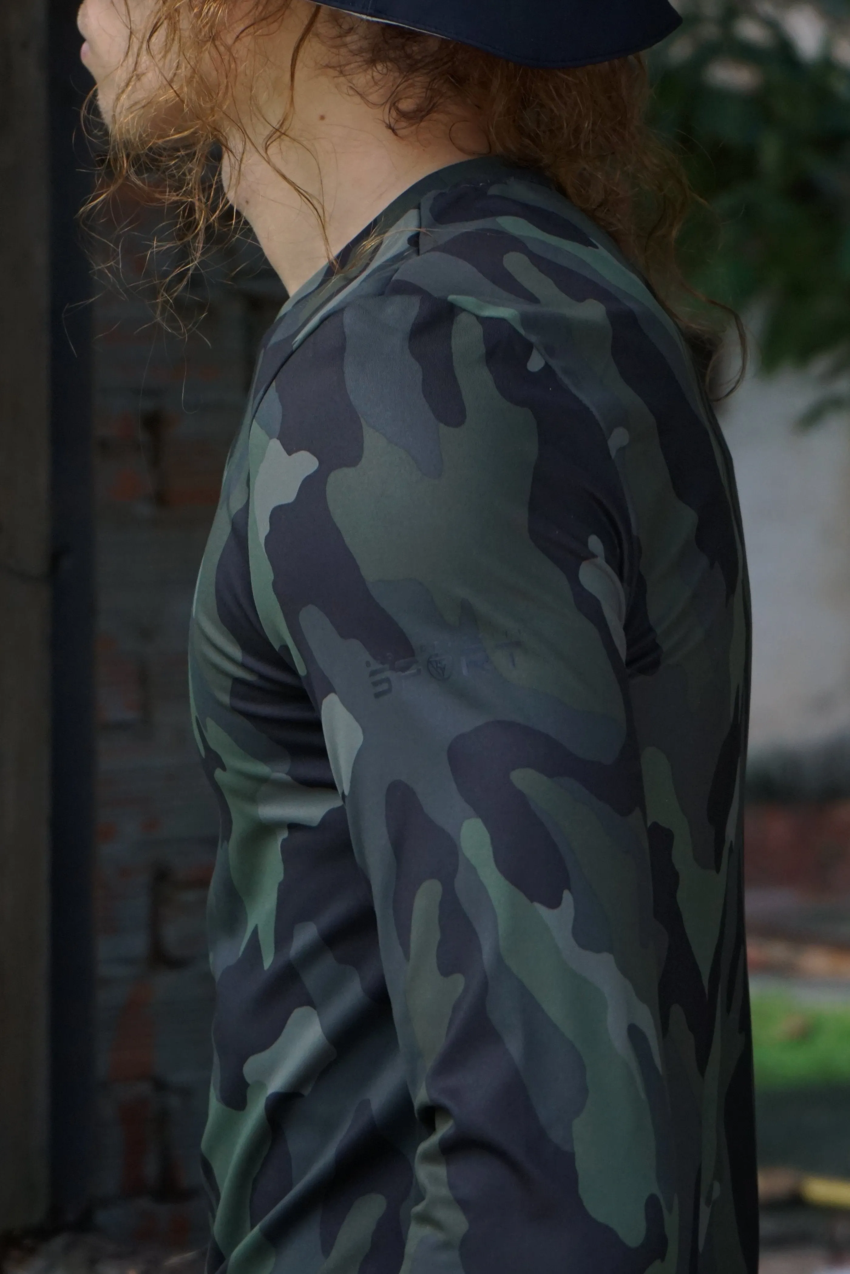 Men's Long Sleeves Camouflage Muscle Shirt