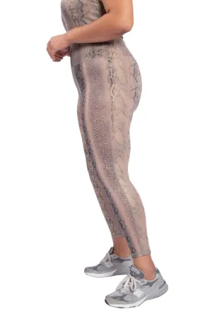 Mono B Shimmer Snake Foil High-Waisted Leggings APH-A0762 and Plus