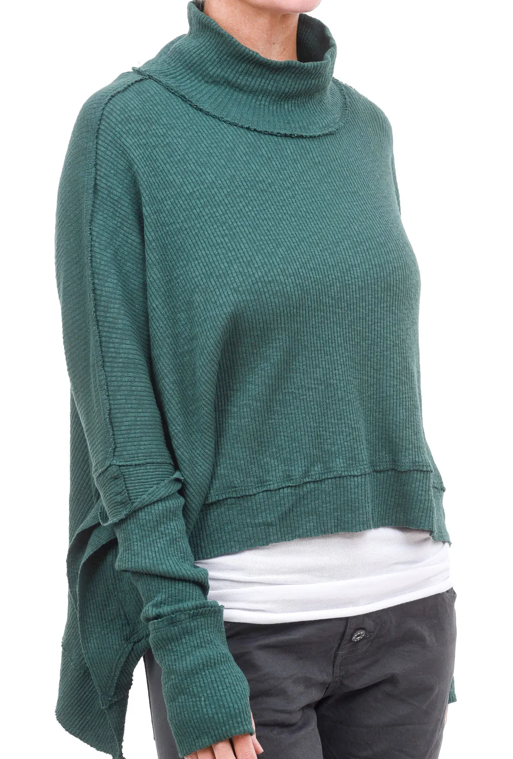 Moon Daisy Thumbhole Sweater, Everglade