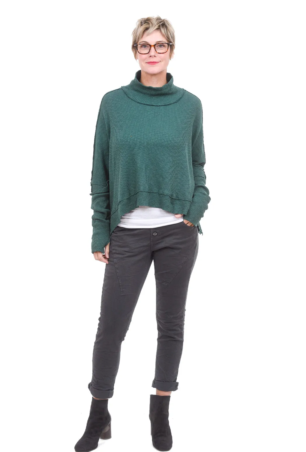 Moon Daisy Thumbhole Sweater, Everglade