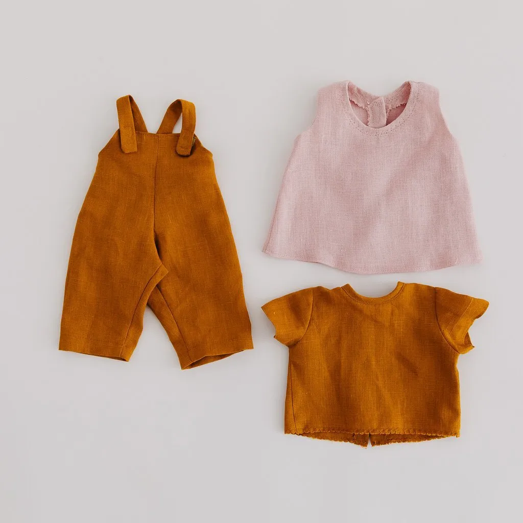 Mustard Linen Dolls Shirt