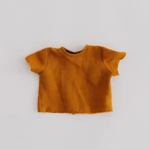 Mustard Linen Dolls Shirt