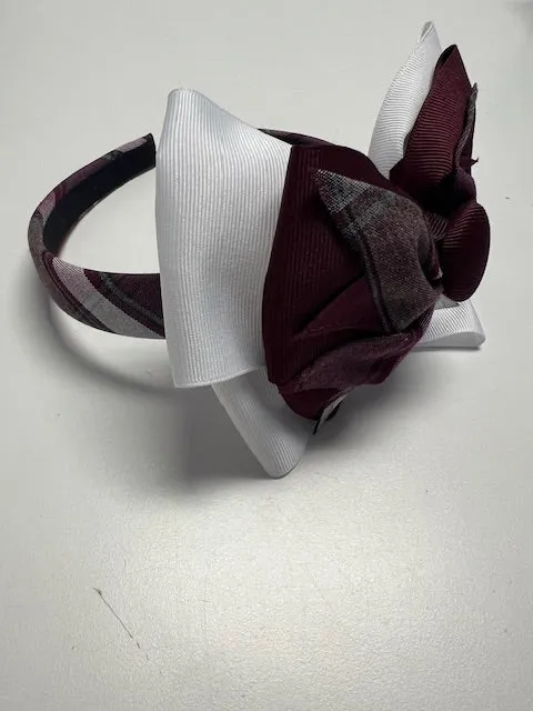 NEW Christ's Church Layered Bow on wrapped headband