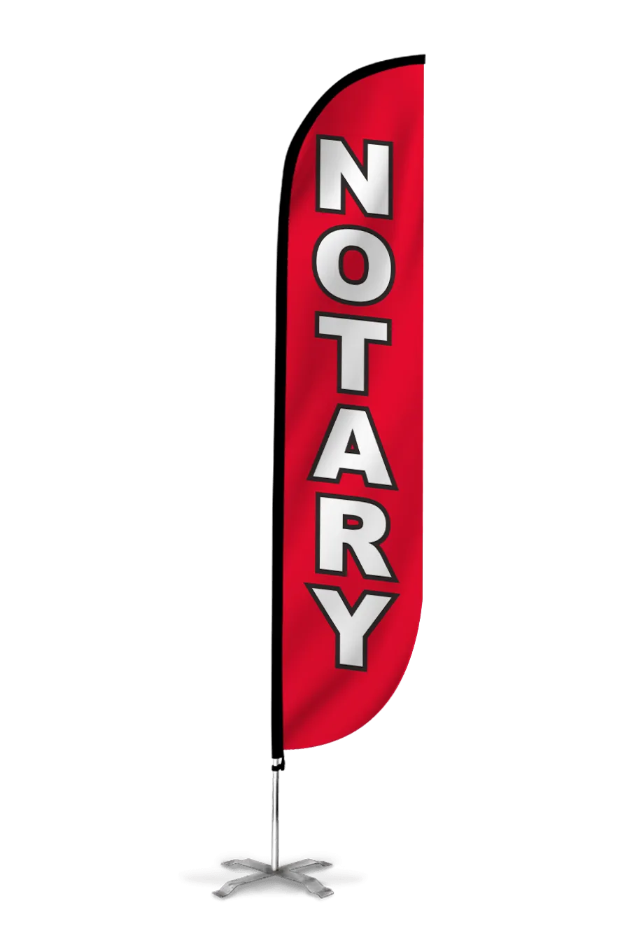 Notary Feather Flag