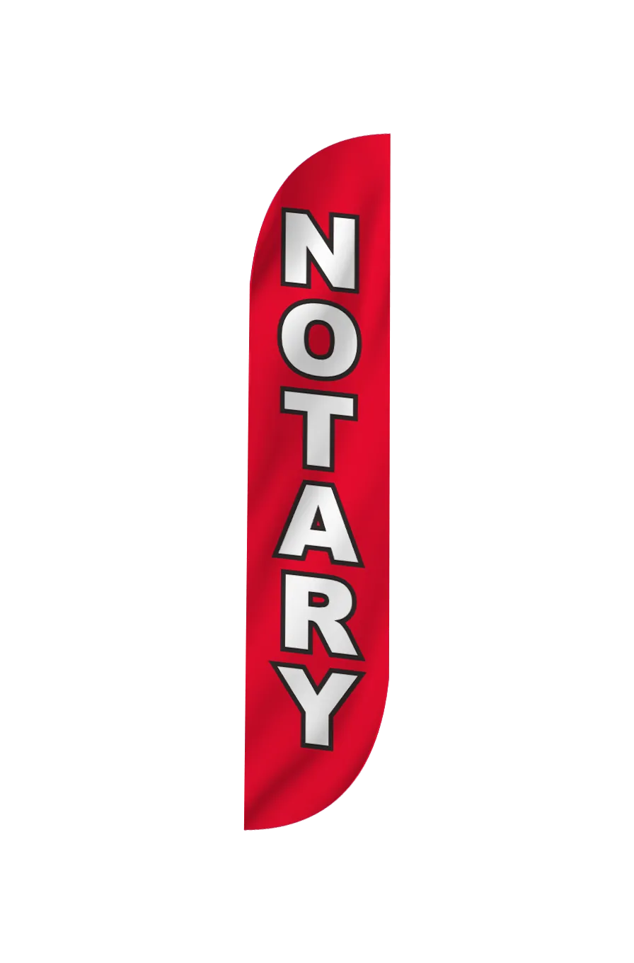 Notary Feather Flag