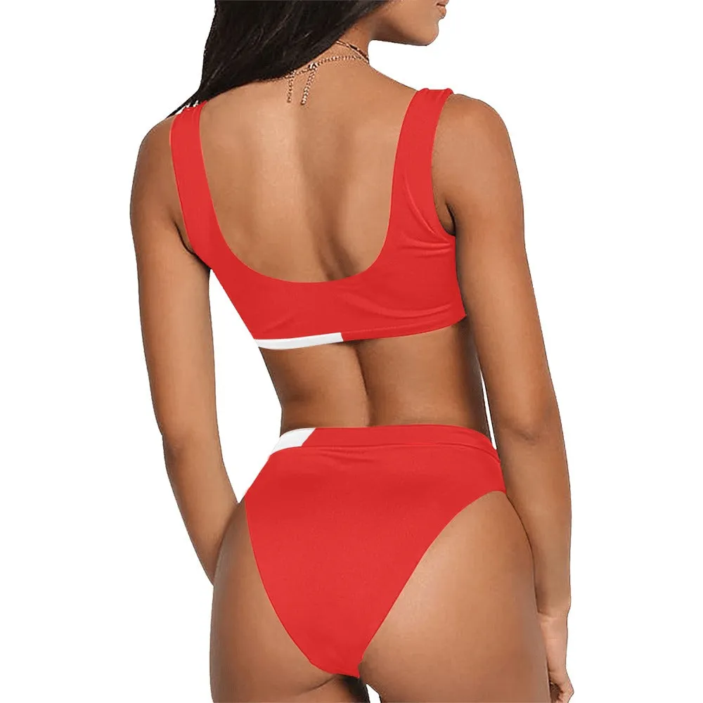 Passion To Profit Sport Top & High-Waisted Bikini Swimsuit (Model S07)