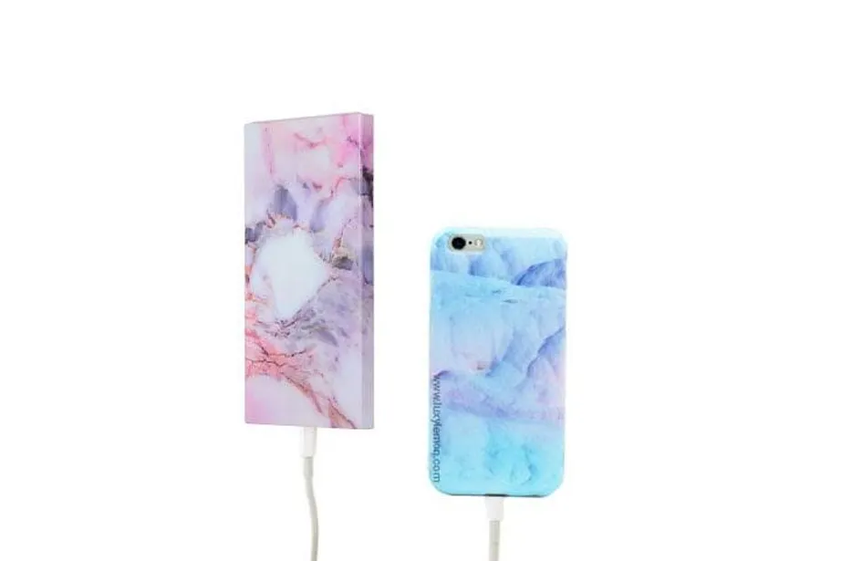 Pastel Canyon Marble Power Bank Charger