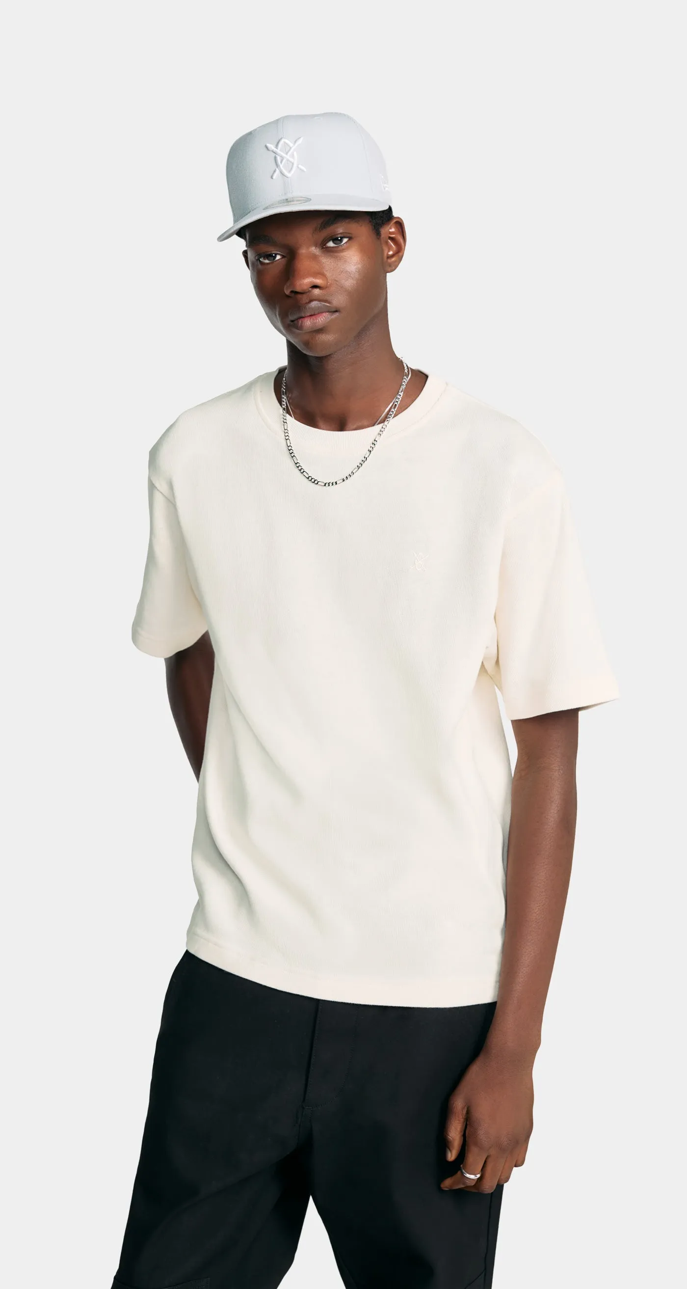 Pristine White Knit T-Shirt