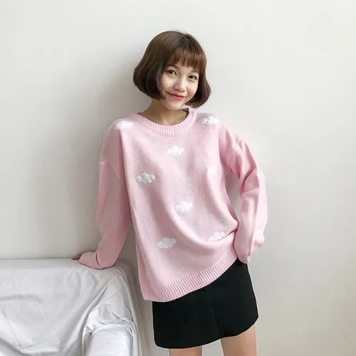 "IN THE CLOUDS" SWEATER