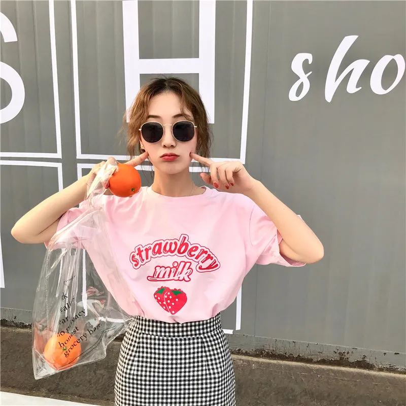 "STRAWBERRY MILK" T-SHIRT