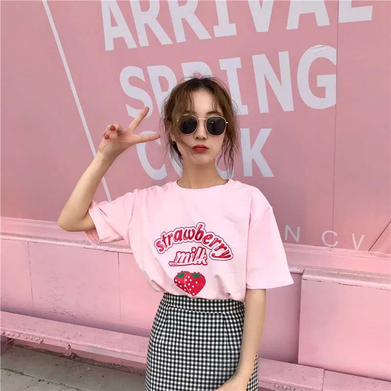 "STRAWBERRY MILK" T-SHIRT