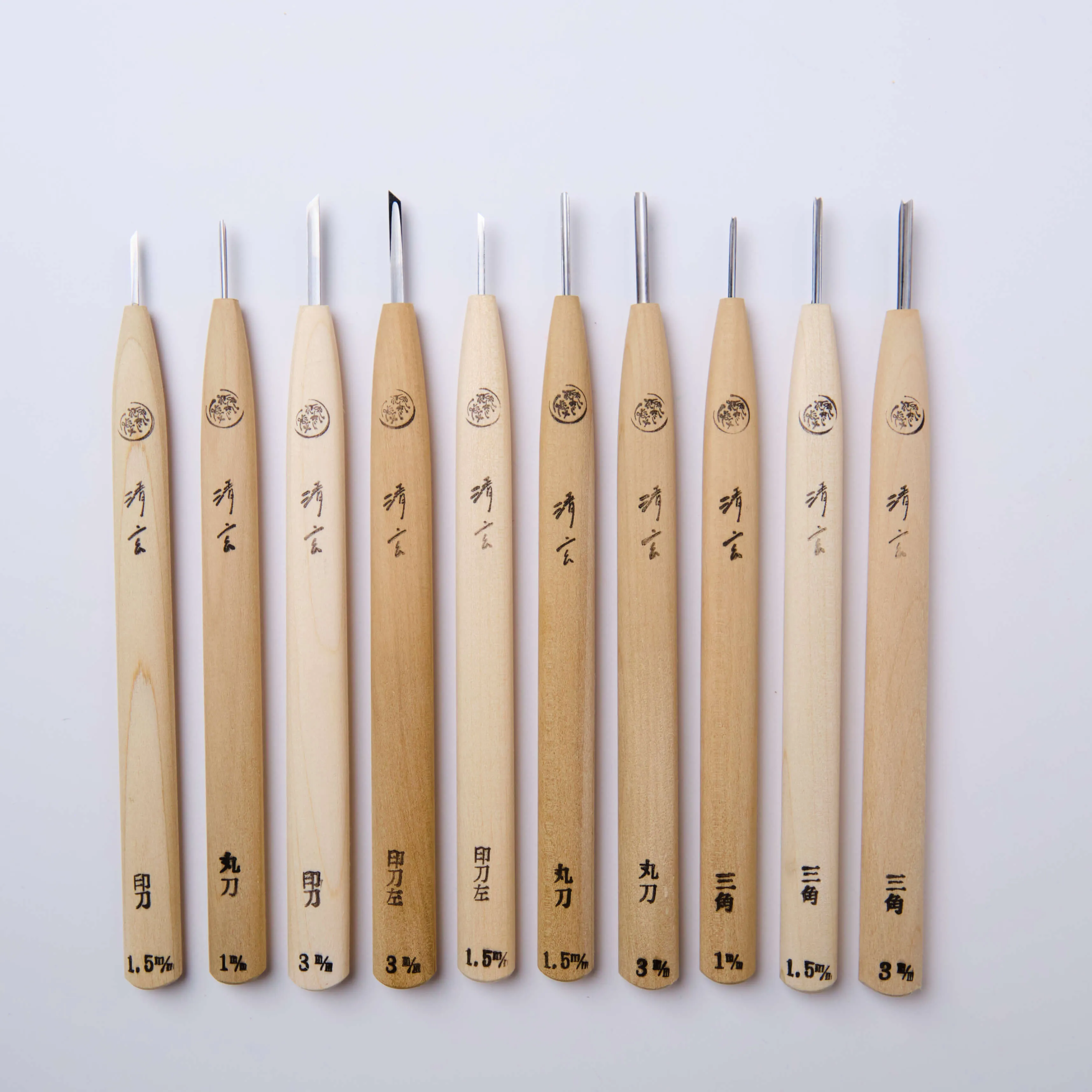 "Tomo" Netsuke Carving Chisels 10 pcs Set