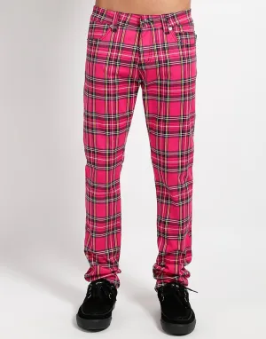 ROCKER JEAN PINK PLAID