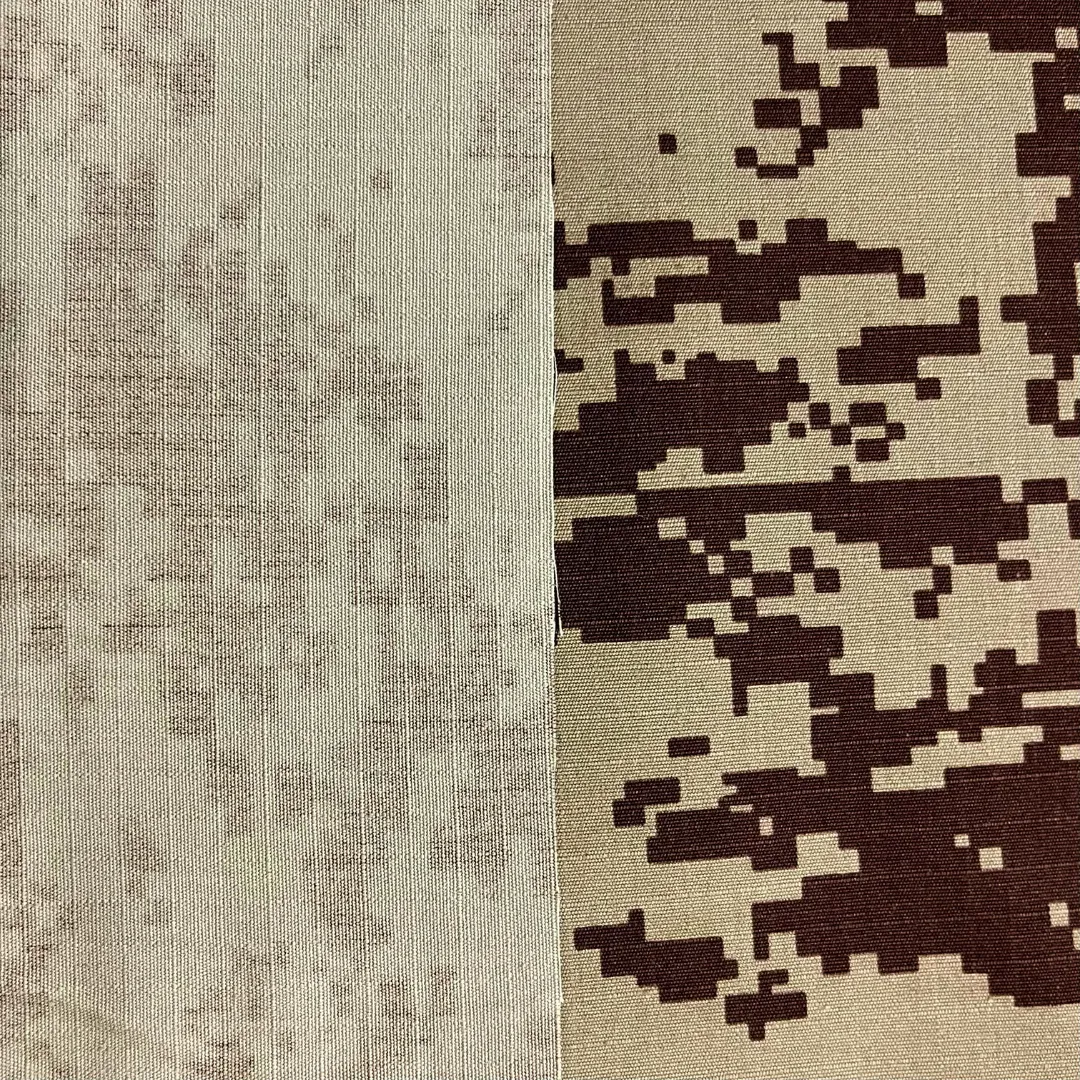 ***SECONDS*** 50/50 Nylon/Cotton Camo Ripstop Fabric - Kuwait 2 Color Digital (Sold per Yard)