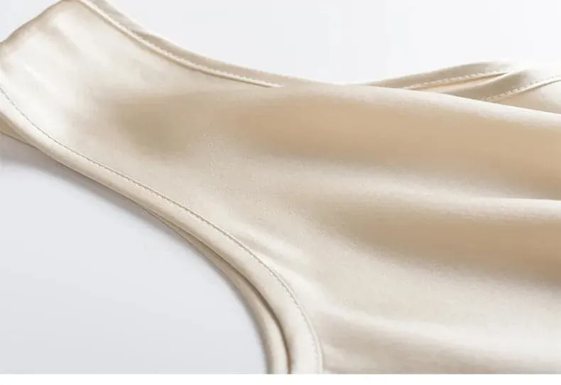 Silk O Neck Camisole in 100% Mulberry Silk - Elegant Design and Unparalleled Comfort!