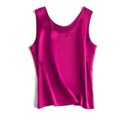 Silk O Neck Camisole in 100% Mulberry Silk - Elegant Design and Unparalleled Comfort!