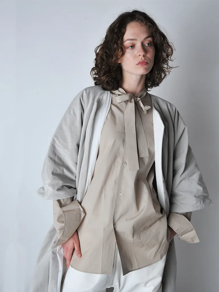 Silver Reversible padded Carola Coat