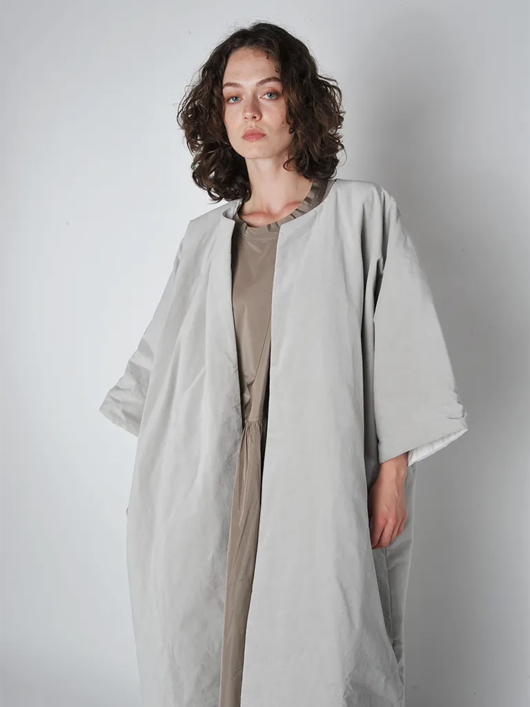 Silver Reversible padded Carola Coat