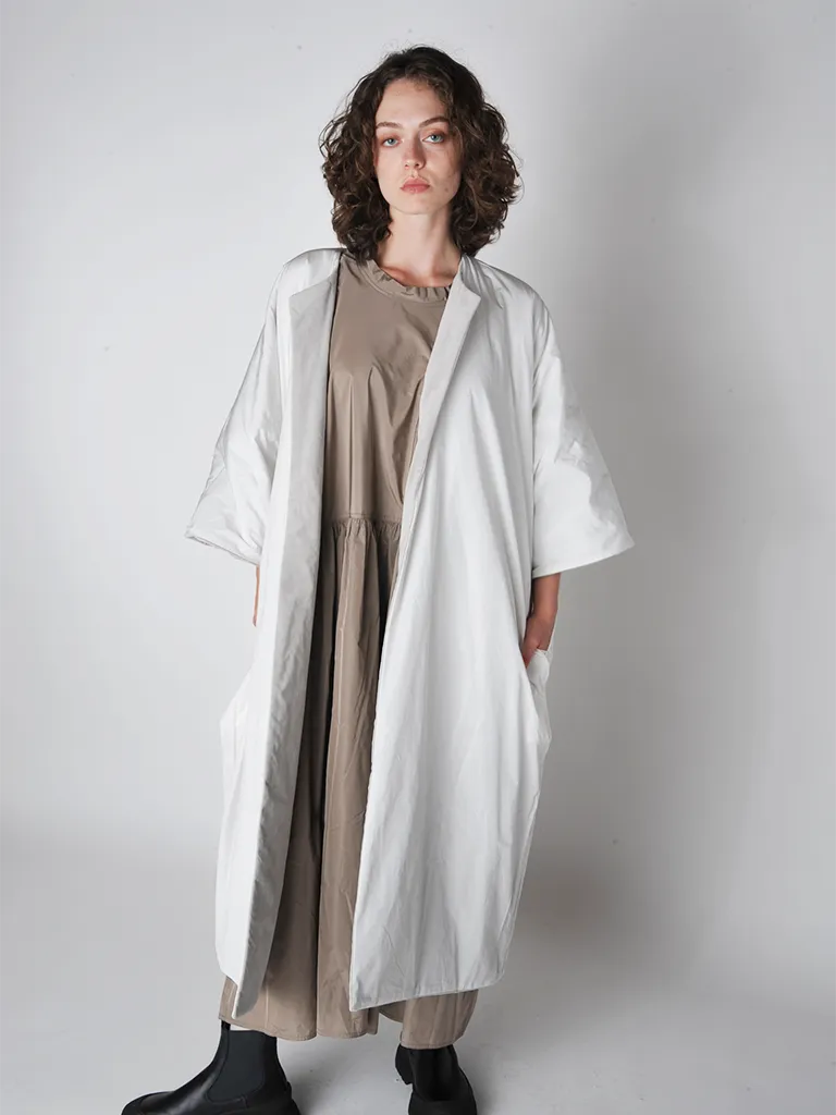 Silver Reversible padded Carola Coat