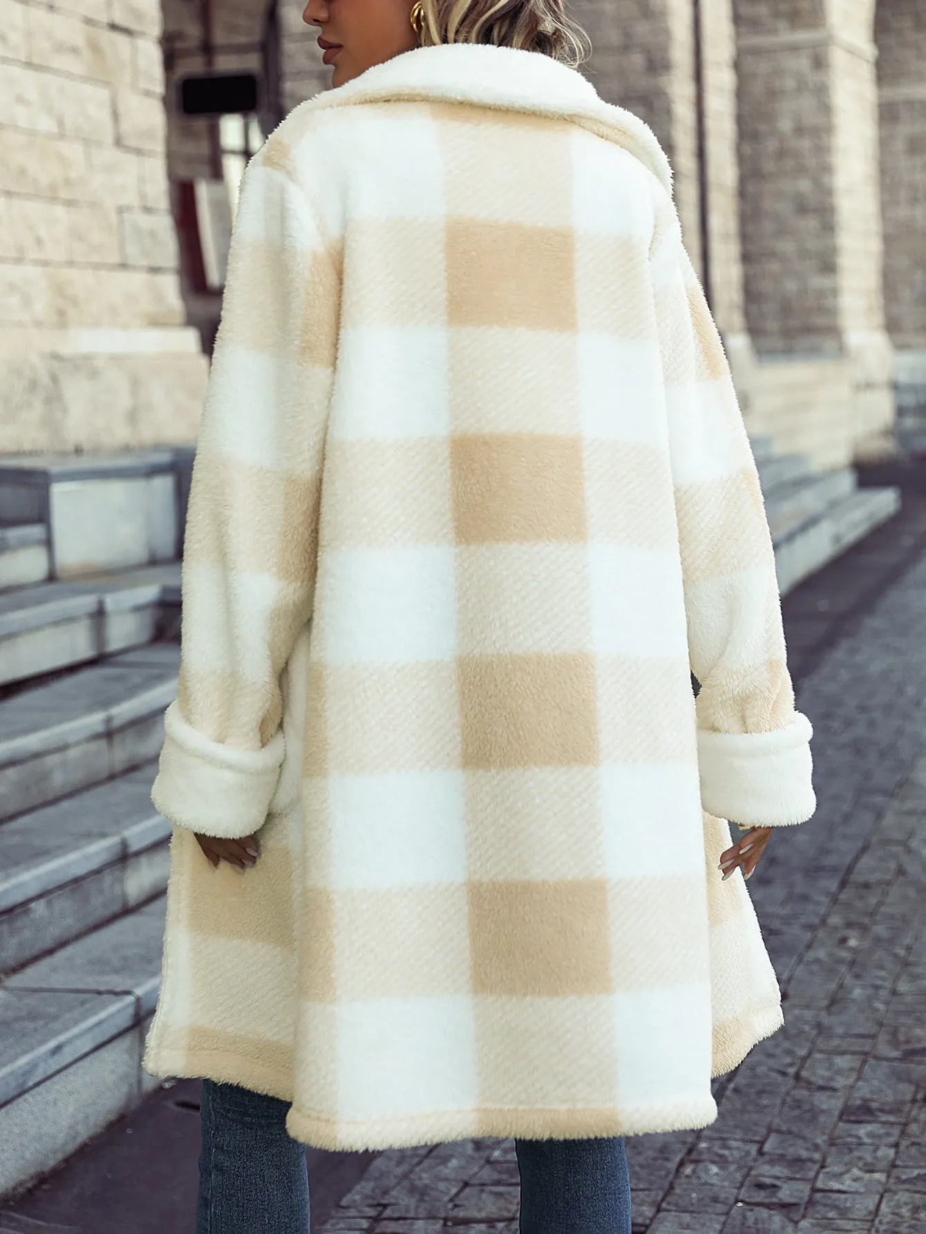 Soft Plaid Coat