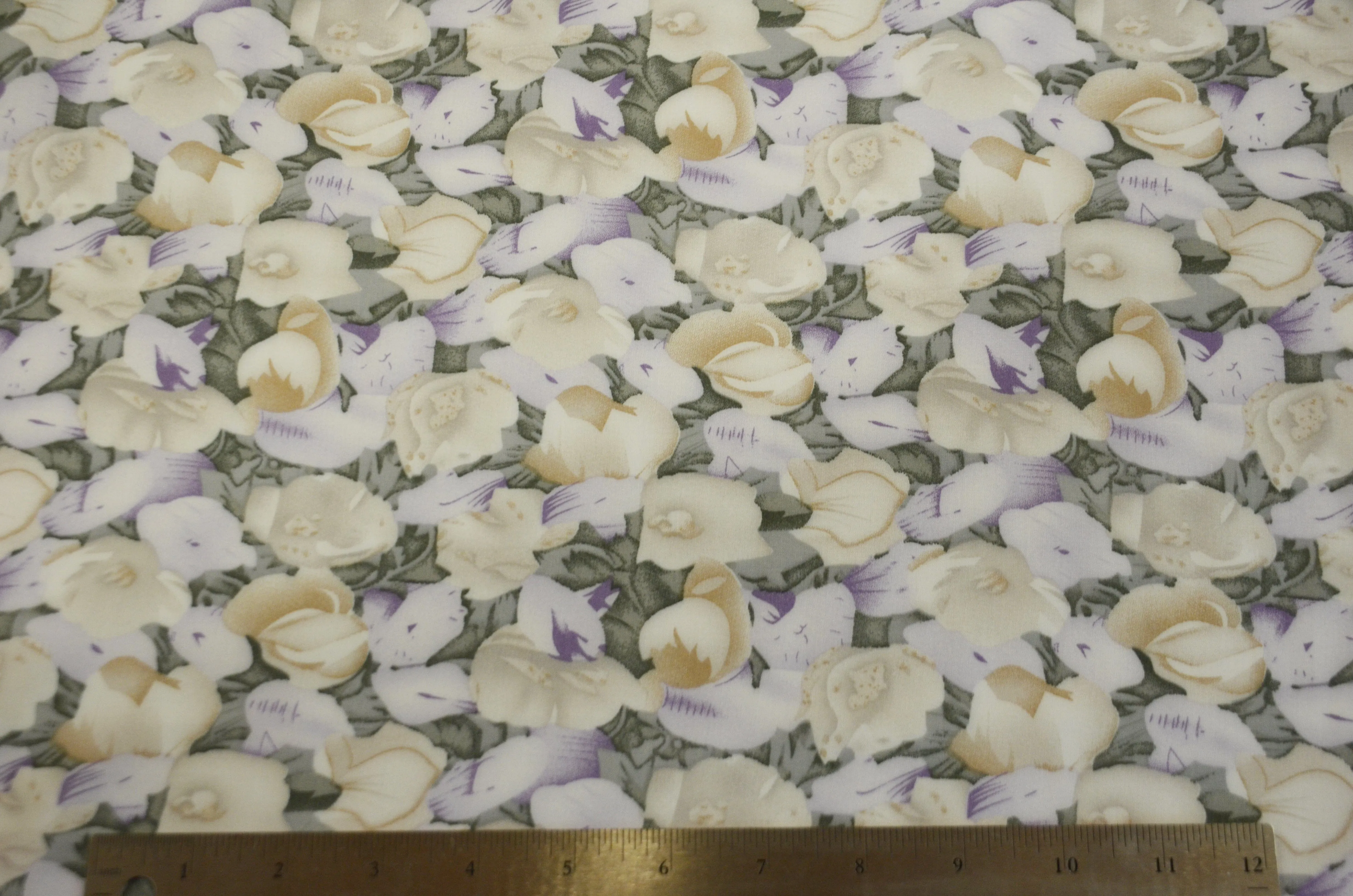 Spring Floral Rayon Challis Fabric by the Continuous Yard | 60" Wide | Flower Rayon Challis Fabric | Rayon Challis for Dresses and Skirts |