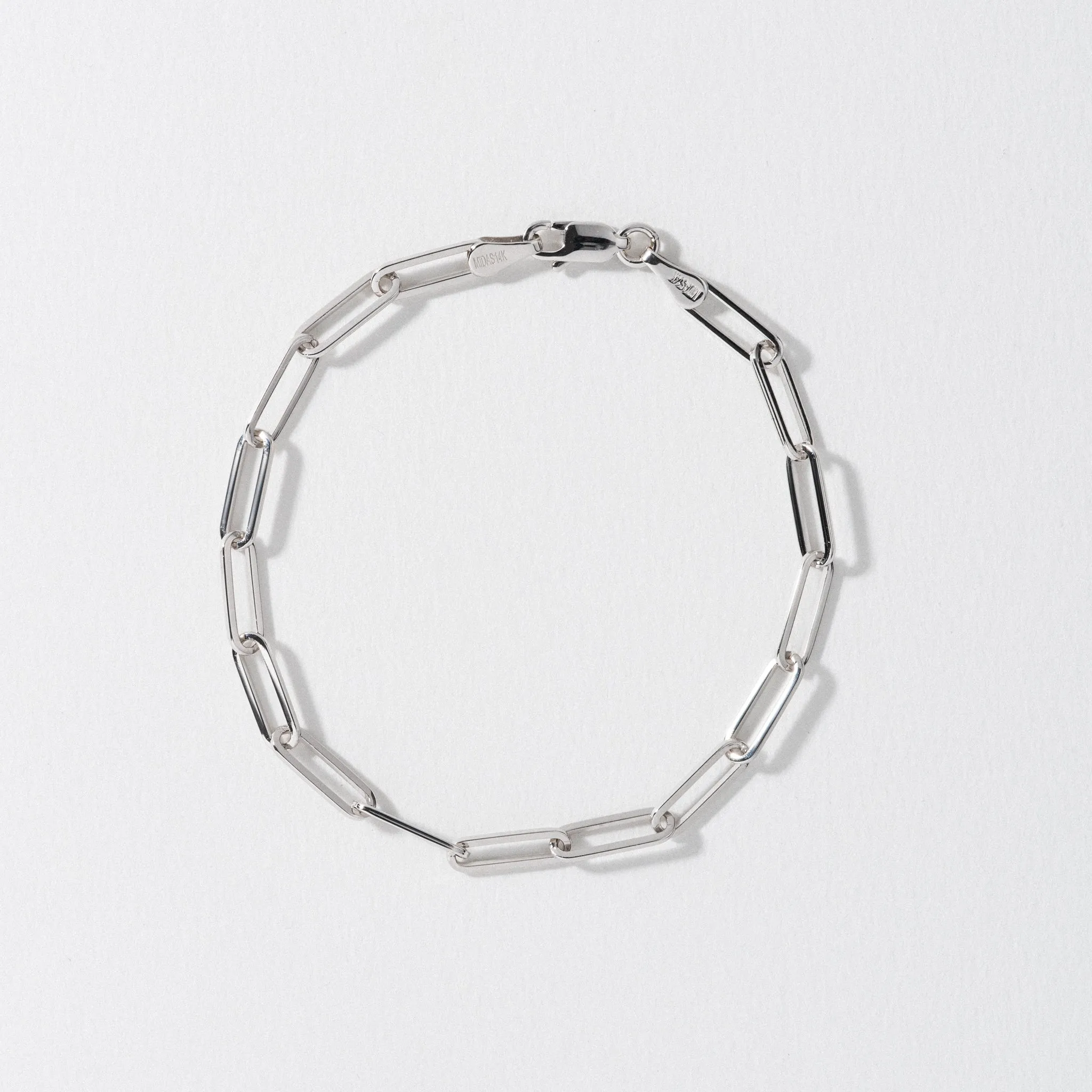 Sterling Silver Chain Link Bracelet - Polished 3.85mm