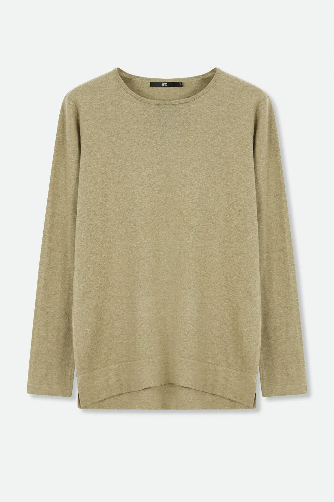 STEVIE LONG SLEEVE CREW IN KNIT PIMA COTTON