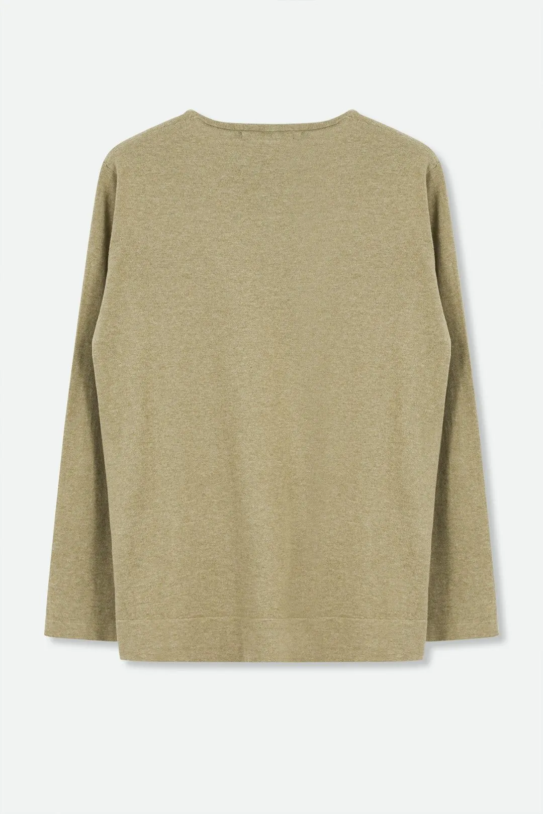 STEVIE LONG SLEEVE CREW IN KNIT PIMA COTTON