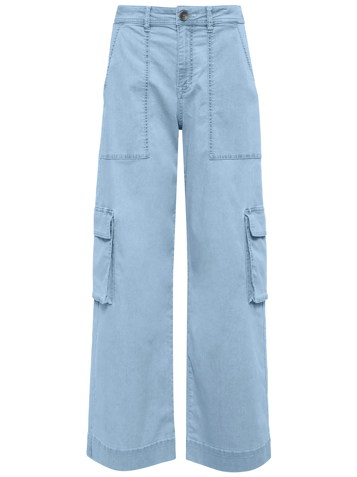 Sunset Semi-High Rise Denim Pant Pale Blue