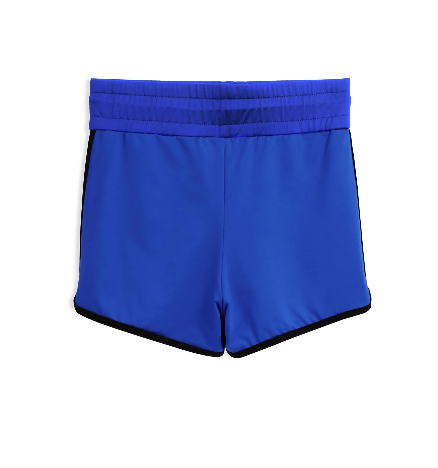 Swim High Waisted Boy Short - Royal